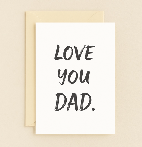 love you dad card