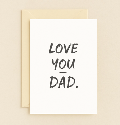 love you dad heartfelt card