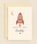 love you to the moon daddy card