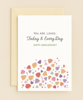 loved today and every day heart card