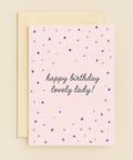 lovely lady birthday card