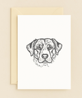 loyal dog illustration card