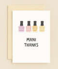 mani thanks nail polish card