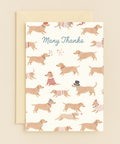 many thanks dachshunds card