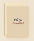 merci bouchous playful thank you card