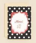 merci dog polka dot card