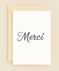 merci elegant thank you card