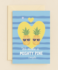 mighty pine couple pineapple card