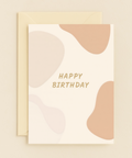 minimalist abstract shapes birthday card