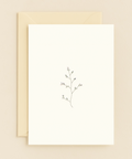 minimalist floral branch card