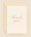 minimalist handwritten thank you card