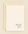 minimalist thank you card