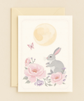 moonlit bunny and blossoms card