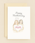 mother and daughter love card