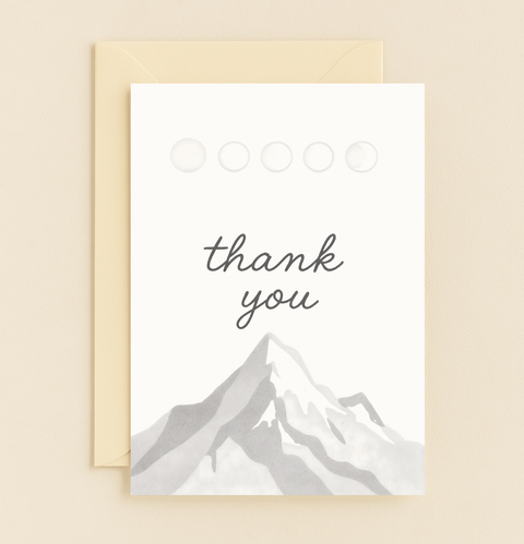 mountain appreciation thank you card