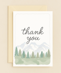 mountain forest thank you card