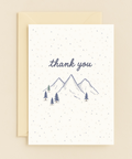 mountain scene thank you card