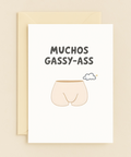 muchos gassy humor card