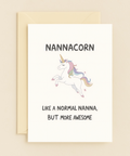 nannacorn unicorn grandma card