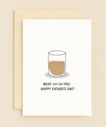 neat whiskey glass card