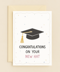 new hat graduation cap card