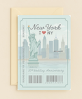 new york love my wife anniversary card