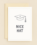 nice hat graduation card