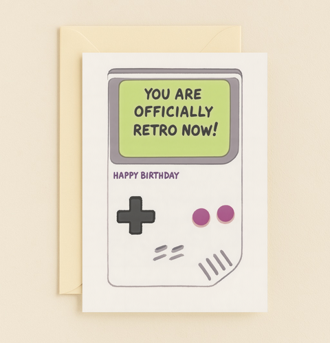 officially retro gaming card