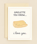 omelette love you card