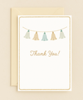 pastel banner thank you card