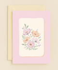 pastel floral greeting card