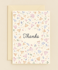 pastel floral thanks card