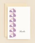pastel geometric thanks card