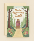 Paw-some Dad Father's Day Card