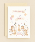 paws celebrate dog party card