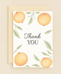 peach themed thank you card