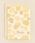 pebble art thank you card
