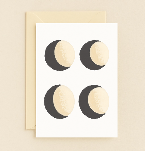 phases of the moon card