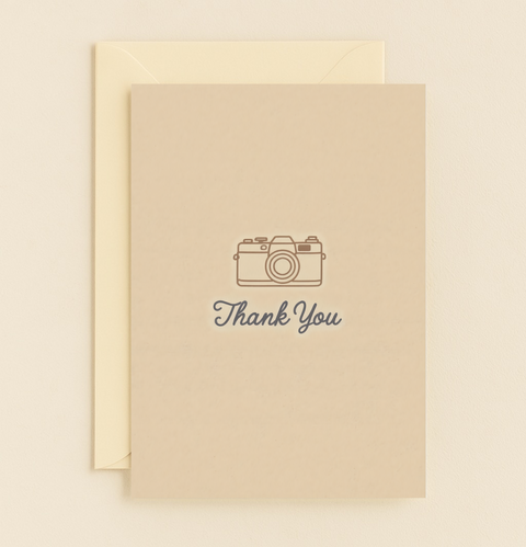 photography thank you card