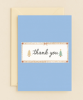 pine tree thank you card