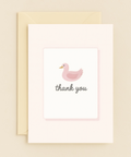 pink duck thank you card