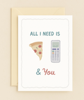 pizza calculator and you card