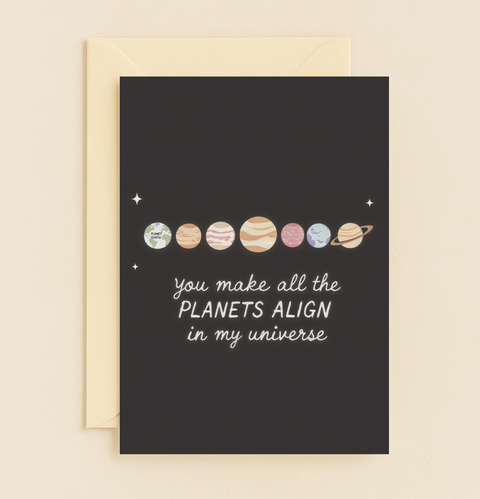 planets align universe card