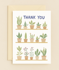 potted plants thank you card