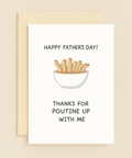 poutine pun appreciation card