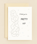 pretty hip skeleton card
