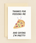 pretty pizza appreciation card