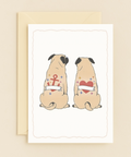 pug tattoos anchor and heart card