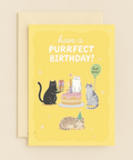 purrfect cat birthday card