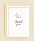 rabbit thank you card